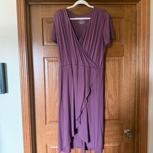 Wool& Ines tulip hem faux wrap dress, large